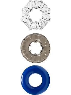 Stay Hard Triple Stretch, 3 Pack Cock Rings