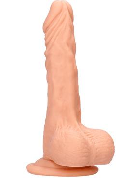RealRock Skin Realistic Dildo with Balls, 19 cm, ljus