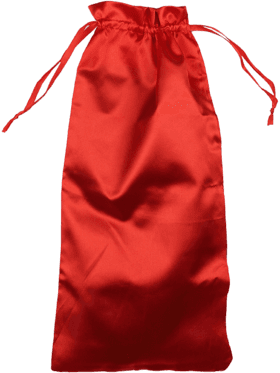 Satin förvaringspåse, 45 x 19.5 cm, röd