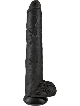 King Cock Cock with Balls, 38 cm, svart
