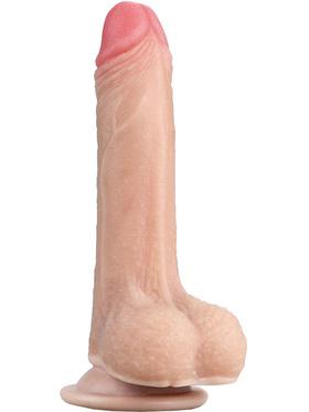LoveToy Sliding-Skin Dildo, 17.5 cm, ljus