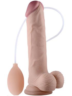 LoveToy Soft Ejaculation Cock with Balls, 23 cm
