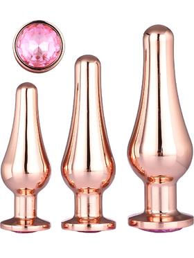 Dream Toys Gleaming Love, Pleasure Plug Set, roséguld