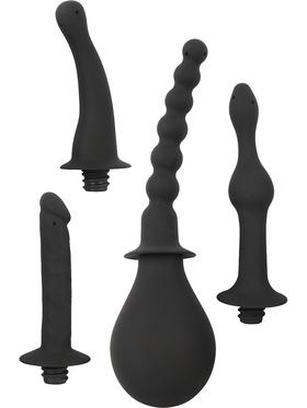 Black Velvets Silicone Douche with 4 Attachments