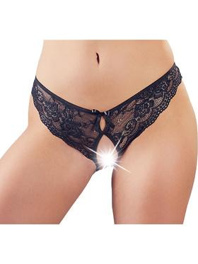 Cottelli Lingerie Grenlösa Spetstrosor, svart