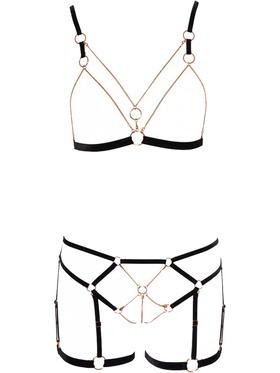 Cottelli Lingerie BH-set med remmar och kedjor