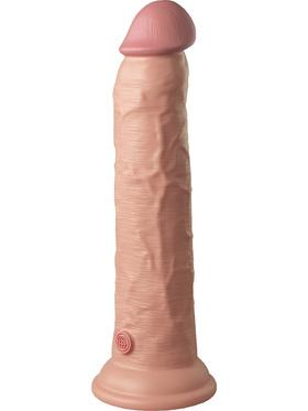King Cock Elite Dual Density Silicone Vibrating Cock, 25 cm, ljus
