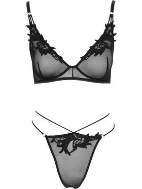 Cottelli Lingerie Set BH & trosor, svart