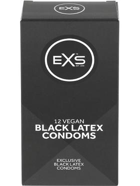 EXS Black Latex Kondomer, 12-pack