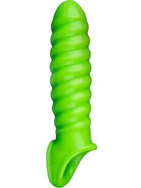 Ouch! Glow in the Dark Swirl Stretchy Penis Sleeve