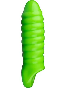Ouch! Glow in the Dark Swirl Thick Stretchy Penis Sleeve