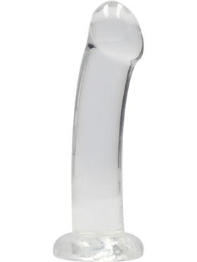 RealRock Crystal Clear Non Realistic Dildo, 17 cm