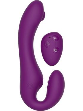 Xocoon Strapless Strap-On, Pulse Vibrator with Remote