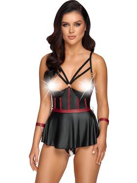 Cottelli Bondage Bondage Outfit med Öppen Design