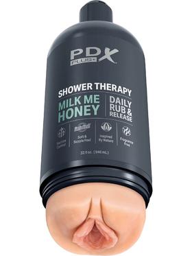 Pipedream PDX Plus Shower Therapy Stroker, Milk Me Honey