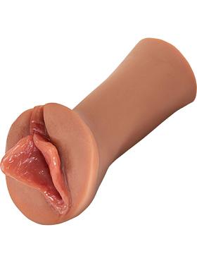 Pipedream Wet Pussies Luscious Lips, Self-Lubricating Stroker, mörk