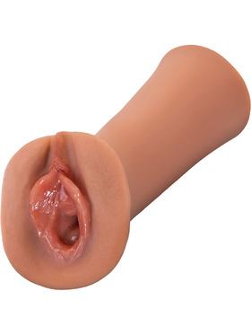 Pipedream Wet Pussies Juicy Snatch, Self-Lubricating Stroker, mörk