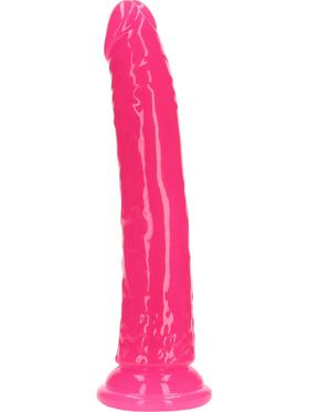 RealRock Glow in the Dark Realistic Dildo, 22.5 cm, rosa
