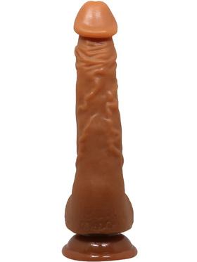 Beautiful Jason Realistisk Dildo med Sugpropp, 25 cm, mörk