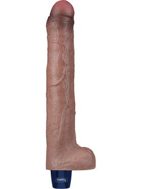LoveToy Real Softee, Silicone Vibrating Dildo, 26,5 cm