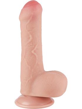 LoveToy Sliding-Skin Dildo, 18 cm, ljus