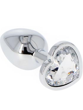 Toyz4Lovers Heart Diamond Plug Small, transparent