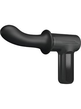 Pretty Love DJ Doctor, Massage Gun with Dildo, svart