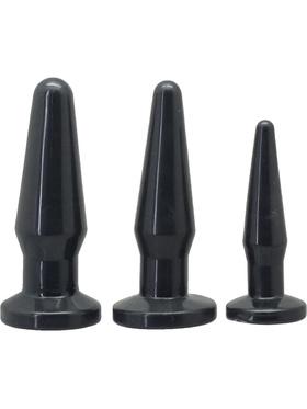 Toyz4Lovers Timeless, Happy Set Anal Plugs, svart