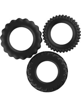 Baile Titan No.2, Silicone Cock Ring Set, 3-pack
