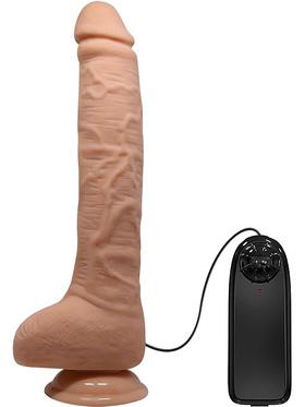 Beautiful Dick Realistisk Dildovibrator med Sugpropp, 28 cm, ljus