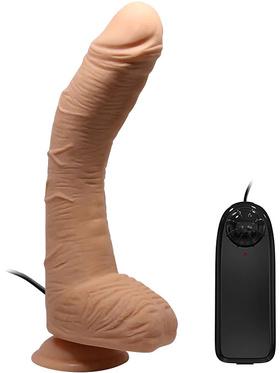 Beautiful Alex Realistisk Dildovibrator med Sugpropp, 28 cm, ljus
