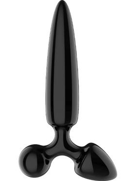 Satisfyer Triple Crystal 1, Glass Dildo, svart