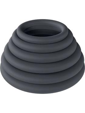 Levelz by Shots Classic Silicone Cock Ring Set of 6