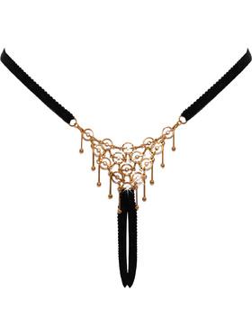 Cottelli Lingerie Crotchless String with Decoration, One Size