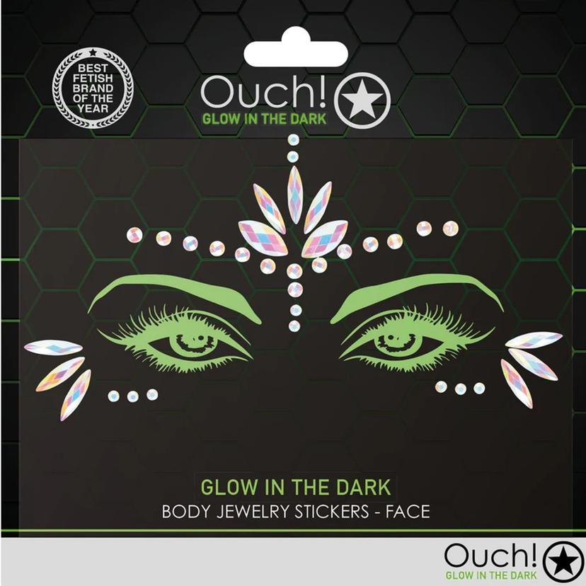 Ouch! - Body Jewelry Stickers Face - 1