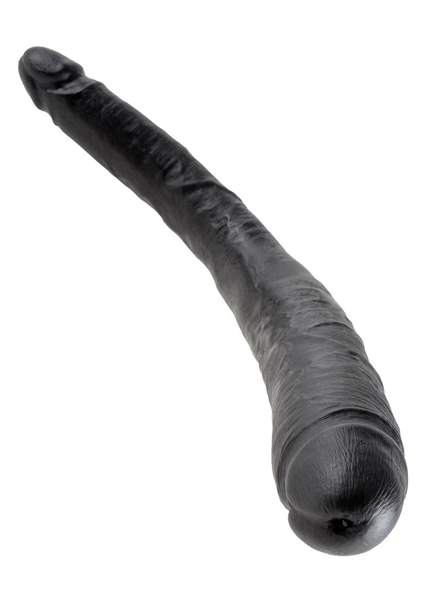 KING COCK 16 INCH TAPERED DOUBLE BLACK