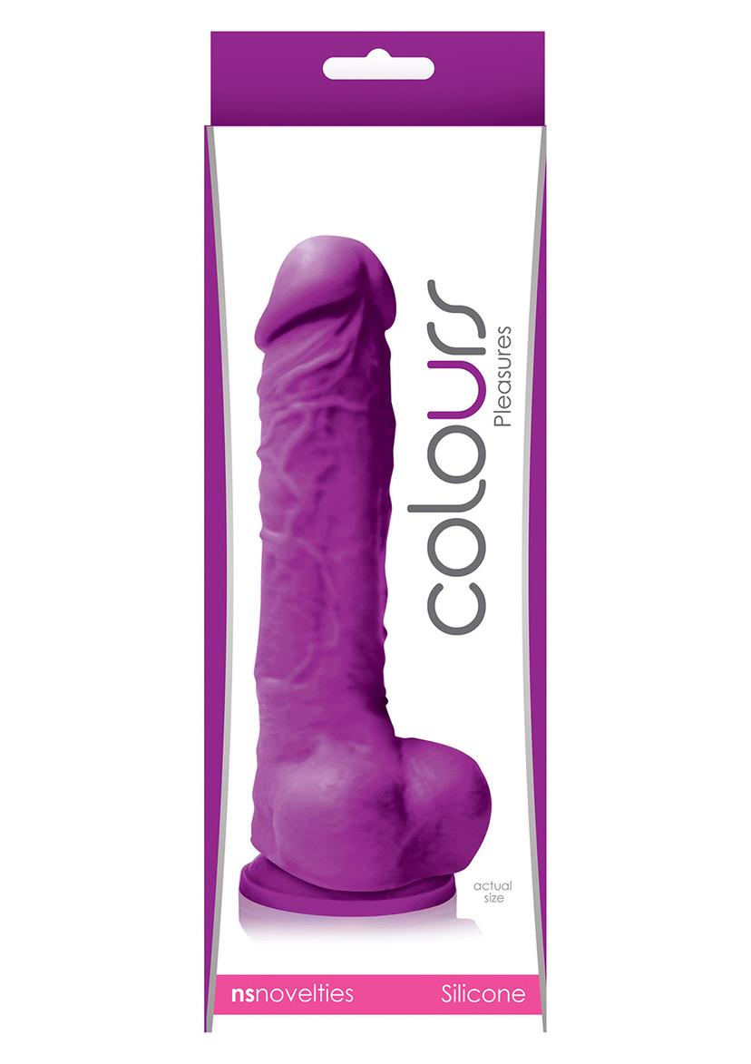 COLOURS PLEASURE DILDO 5INCH PURPLE