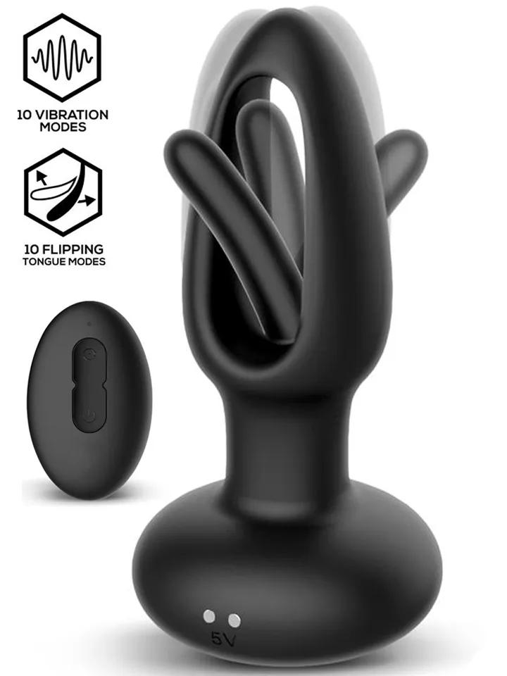 Sasha Vibrating Plug With Flipping Tongue &amp; Remote