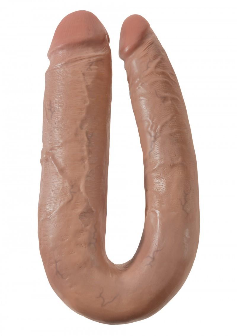 KING COCK DOUBLE TROUBLE L CARAMEL