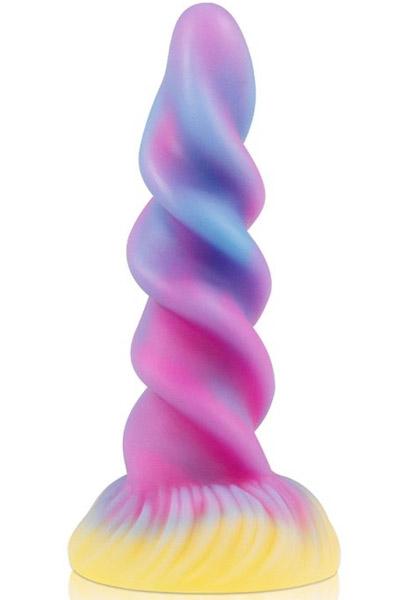 Unicorn Spiral Luminescent Dildo 21,5 cm