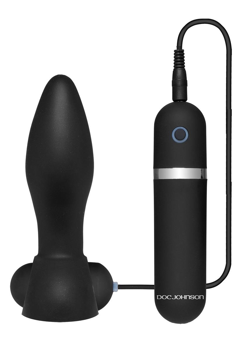 PLATINUM TOUCH VIBR BUTT PLUG BLACK