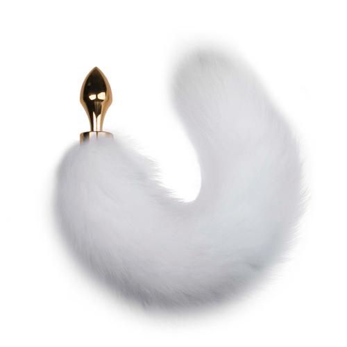 Easytoys Fox Tail Plug Gold/White
