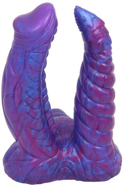 Bad Demon Double Dildo Orphox Purple 18,5 cm