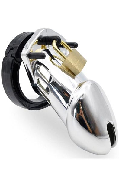Sliver Male Chastity Cage CB6000 Medium