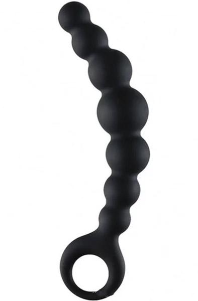 Arse Beads Silicone Black 17,8 cm