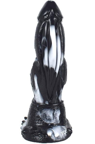Foxik Monster Dildo Black/White 20 cm