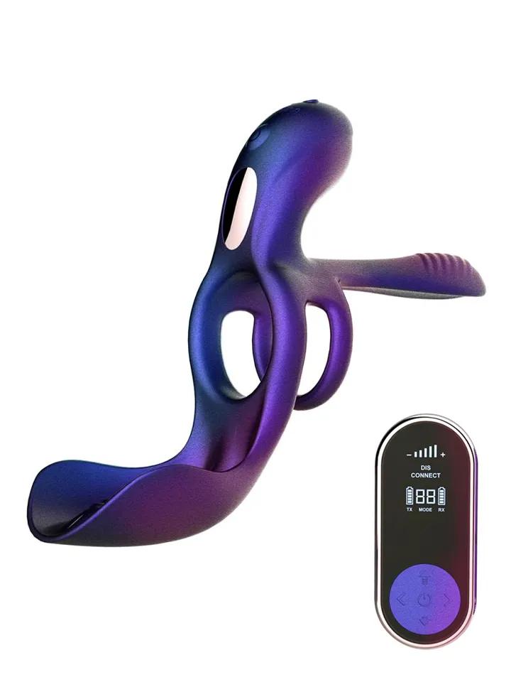 Zenith Cock Ring With Glans &amp; Perineum Stimulator