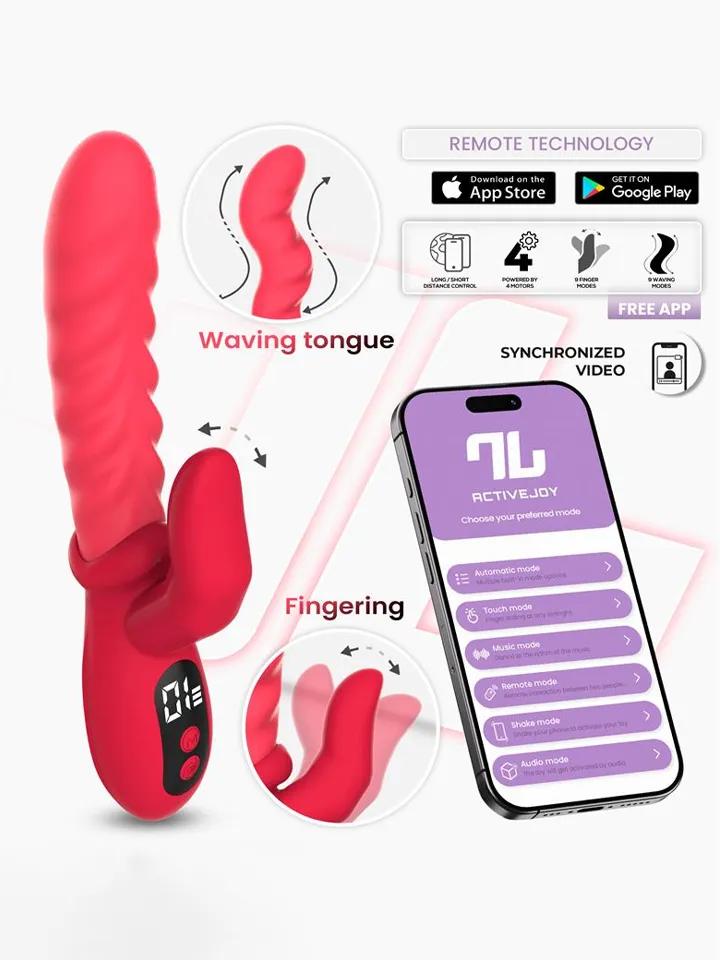 Tingly Vibrator With Finger, Waving &amp; App