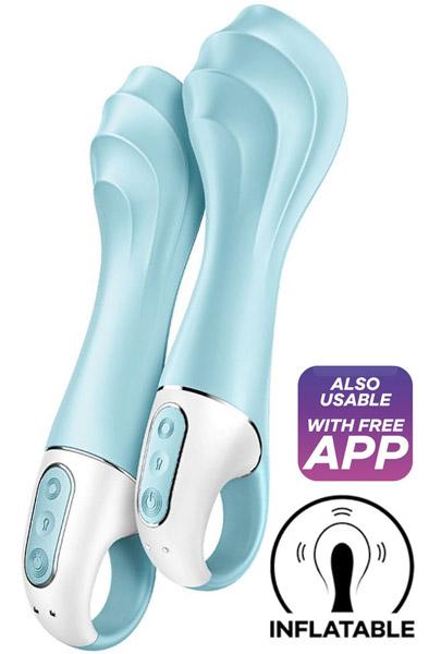 Satisfyer Air Pump Vibrator 5+ Blue