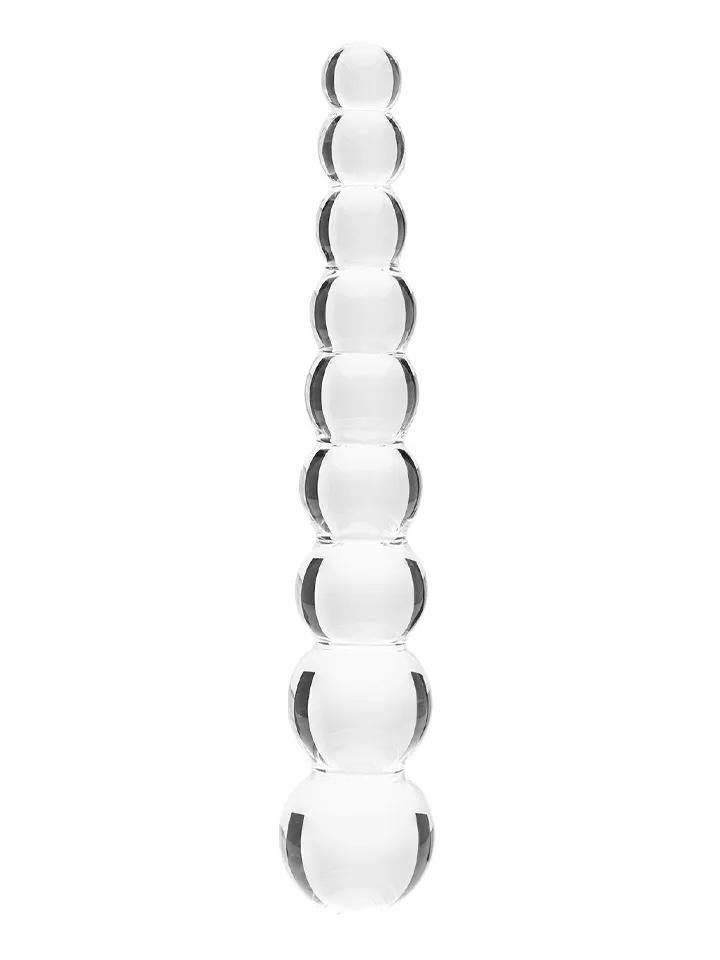 Clarity Elysian Pearls Glass Dildo